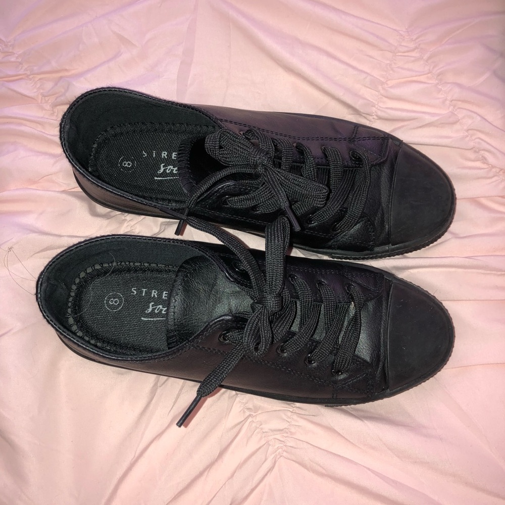 Black sneakers